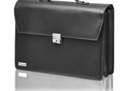 Leder Aktentasche 43 cm x 32 cm x 11 cm