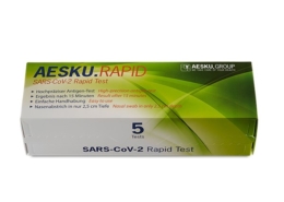 SARS-CoV-2 Laien-Schnelltest für Zuhause gebrauchsfertig im 5er-Paket